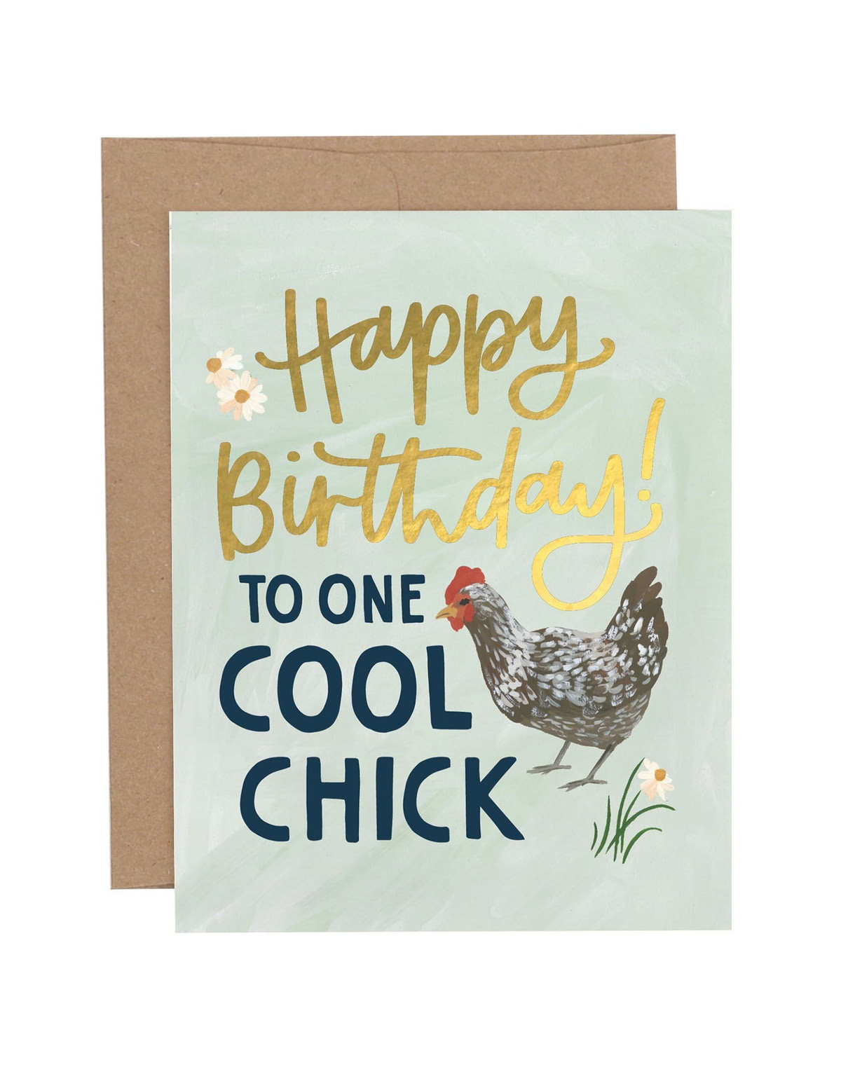 One Cool Chick Birthday Card