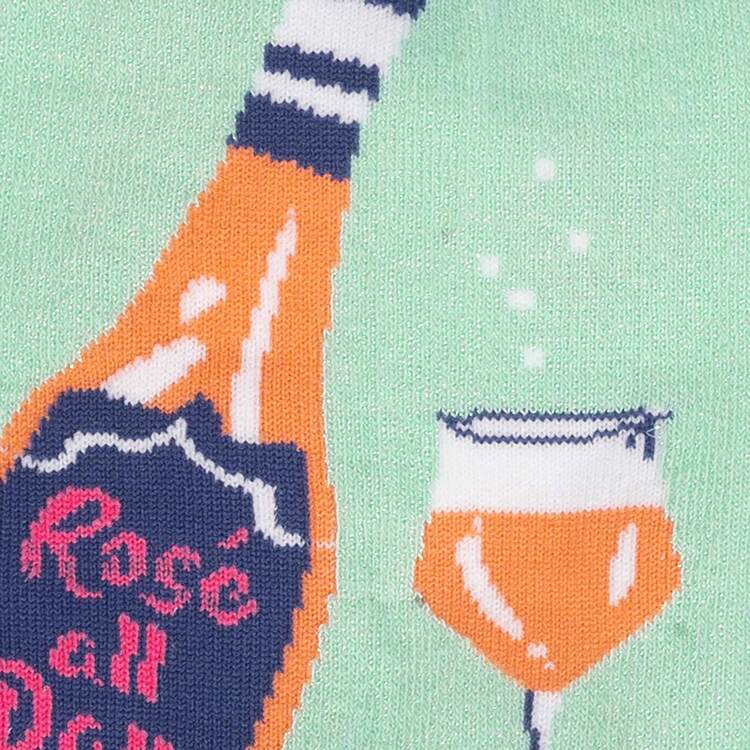 Rose All Day Crew Socks