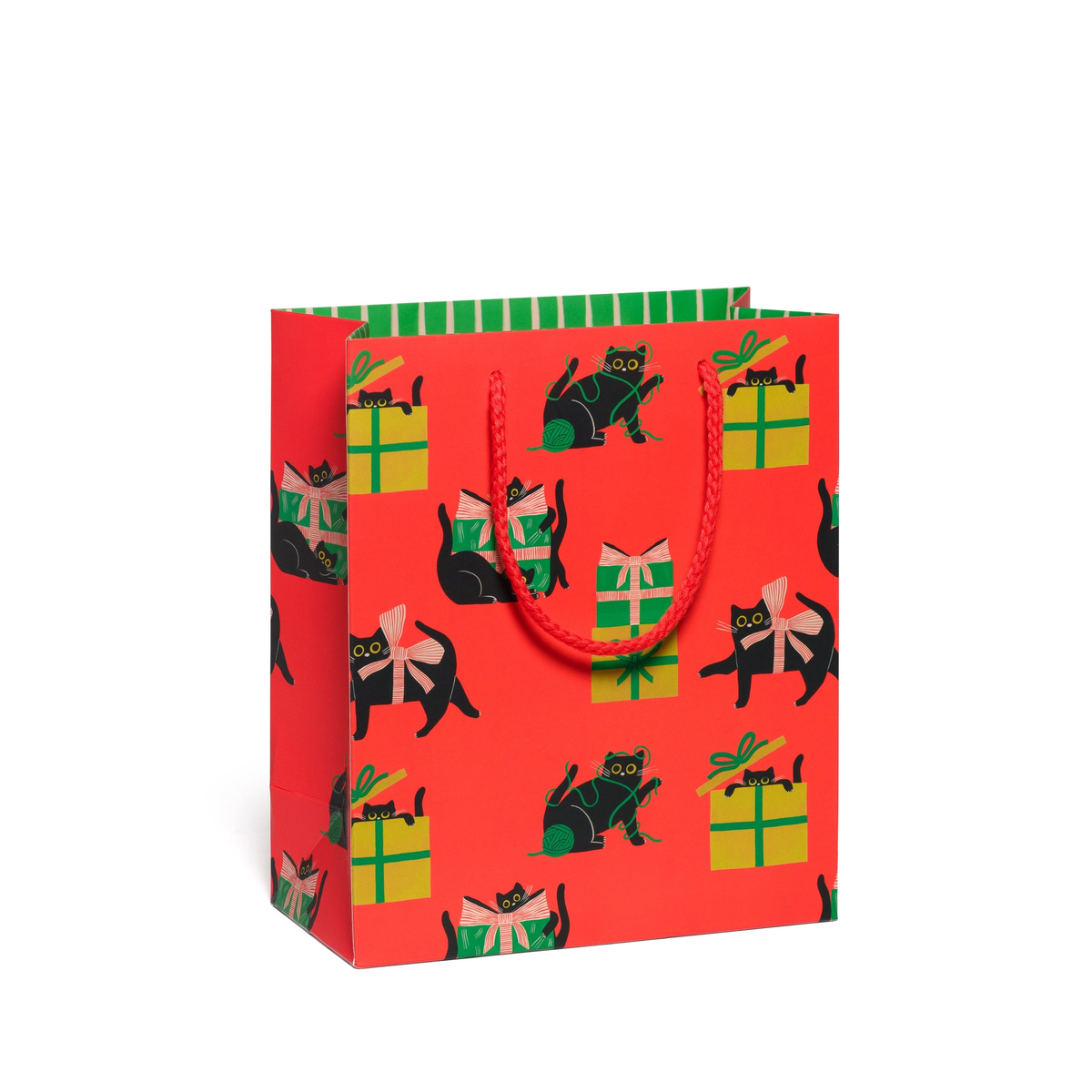 Holiday Black Cat Gift Bag, MD