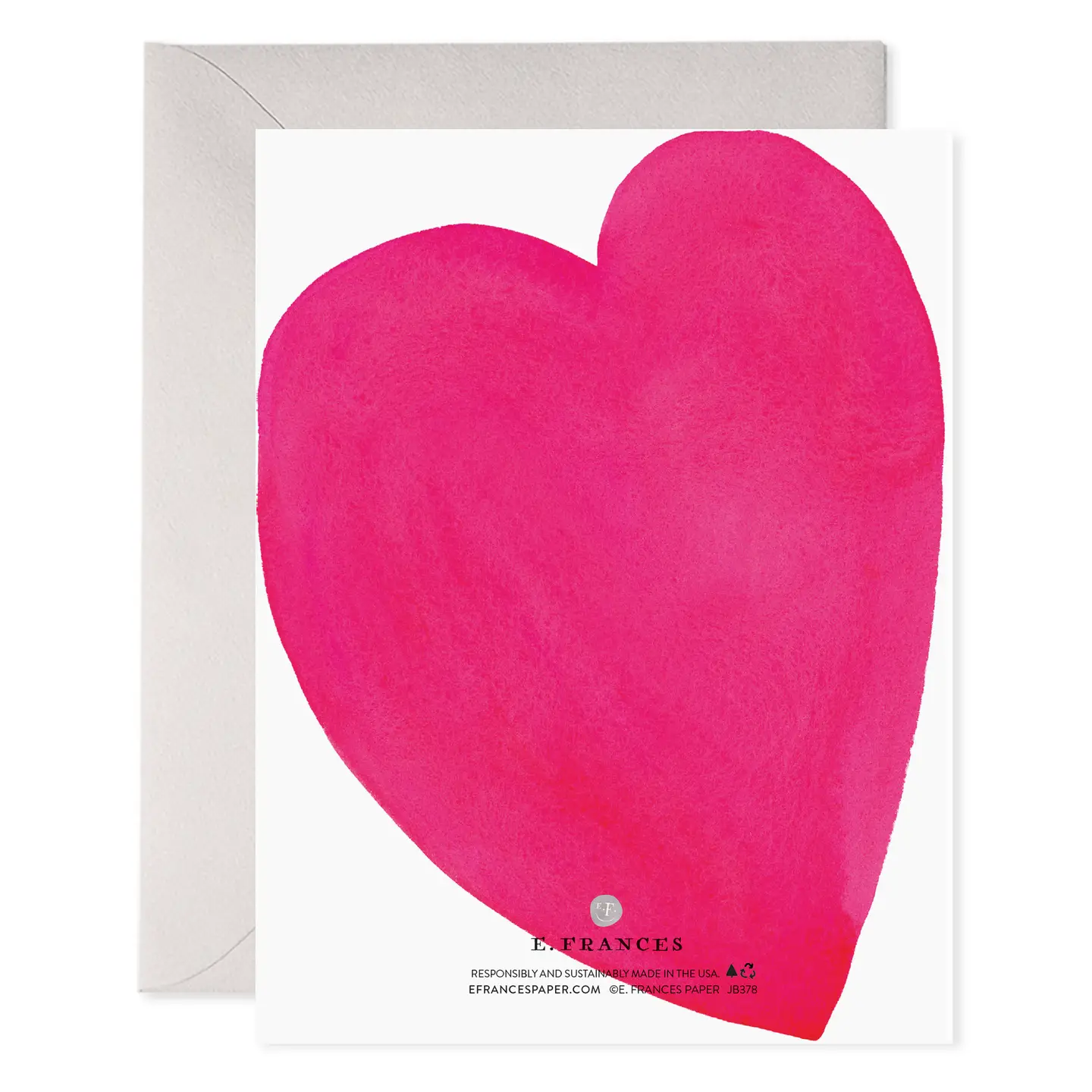 Squeezed Heart Love Card