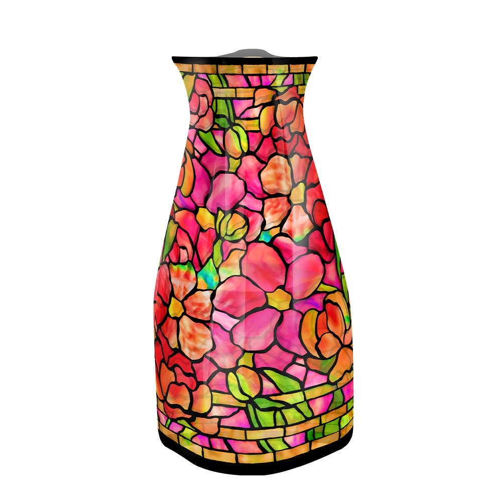 Louis C. Tiffany Pink Peony Expandable Vase