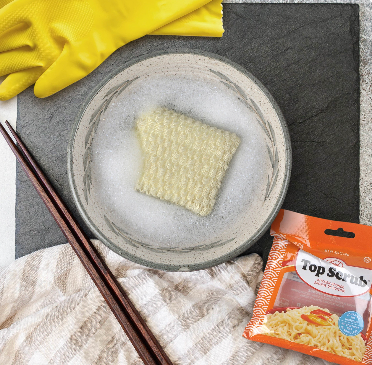 Top Scrub Ramen Scrub Sponges