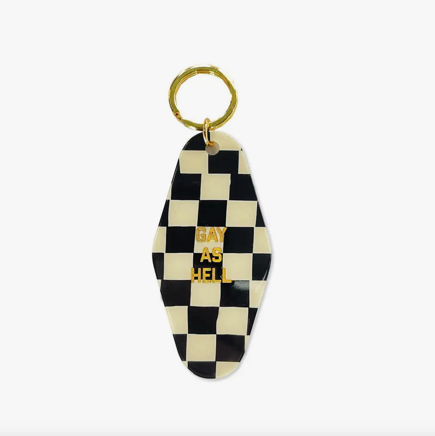 Gay As Hell Keytag