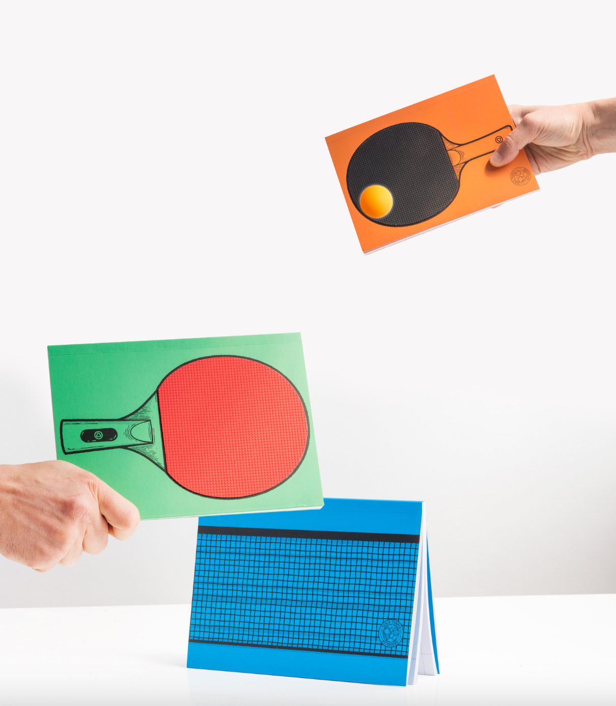 Table Tennis Notebooks, Set of 3