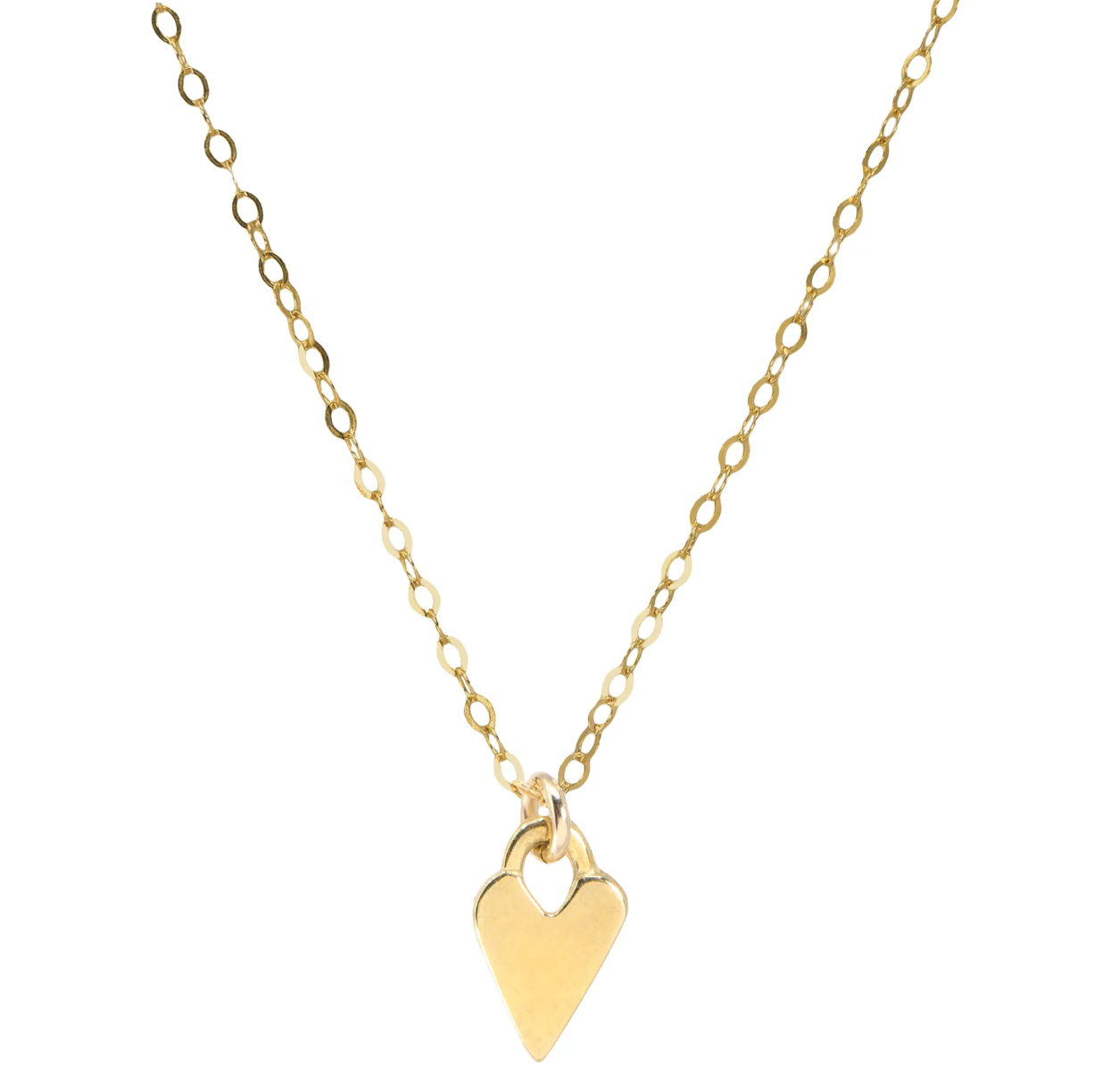 Modern Make a Wish Heart Necklace