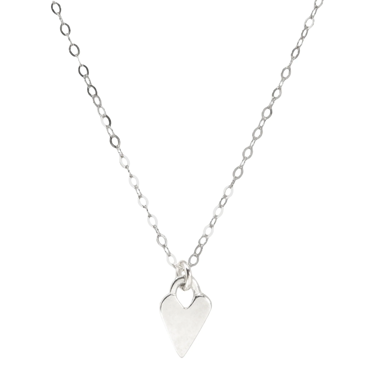 Modern Make a Wish Heart Necklace