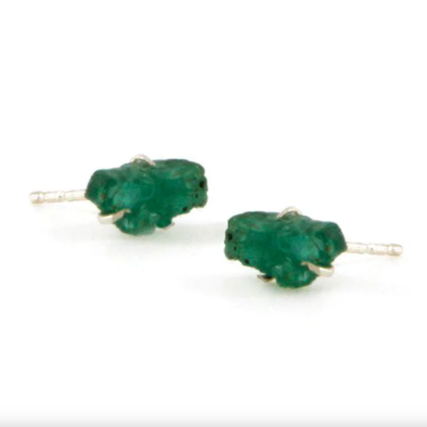 Raw Emerald SS Studs