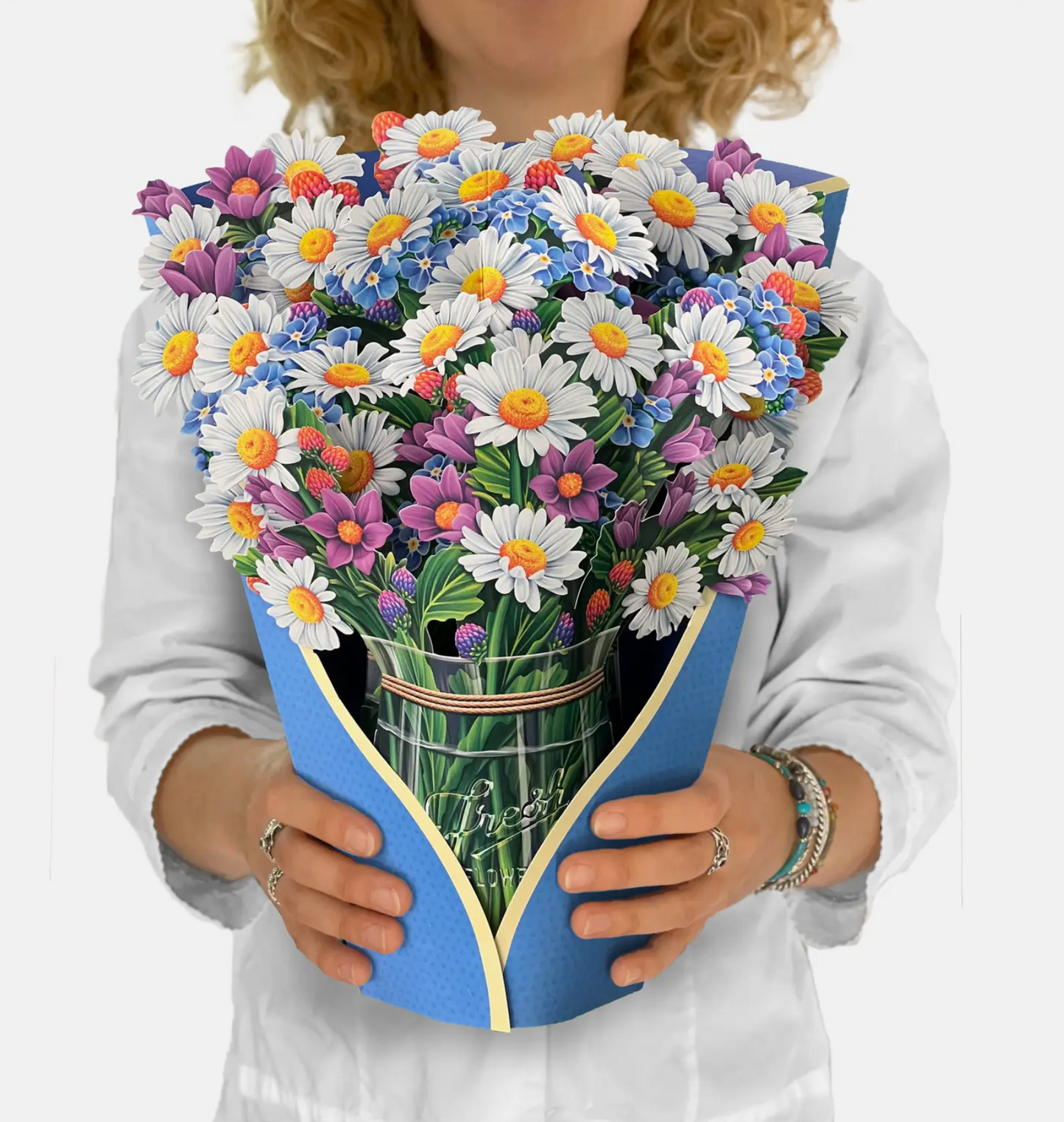 Field of Daisies Pop Up Card