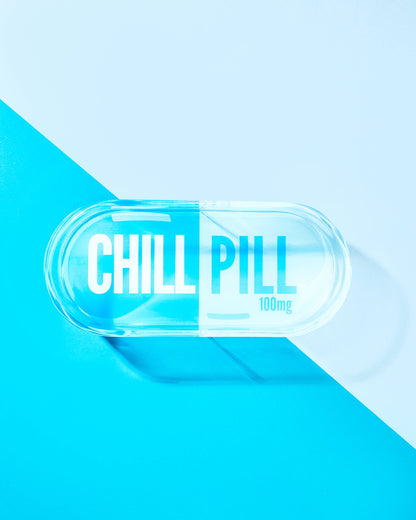 Blue Chill Pill Acrylic Trinket Tray