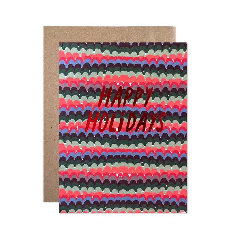 Happy Holidays Knit Card, Set of 8