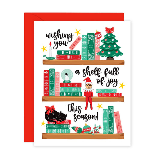 A Shelf Full of Joy Holiday Card