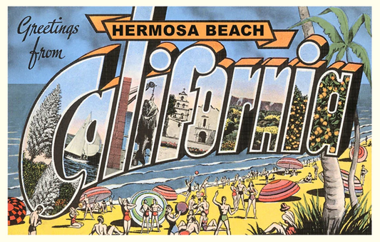 Greetings From Hermosa Beach Magnet