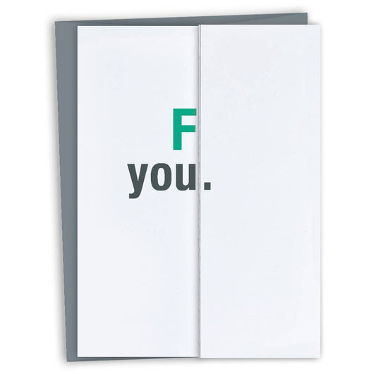 F You Fold-out Card