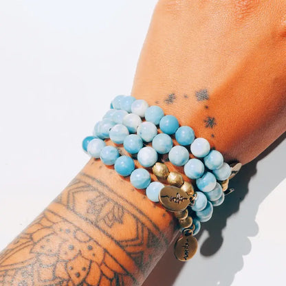 Larimar Beaded Bracelet