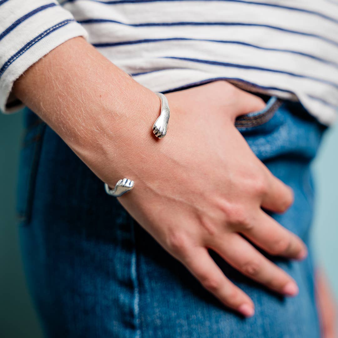 Silver Fisticuff Bracelet