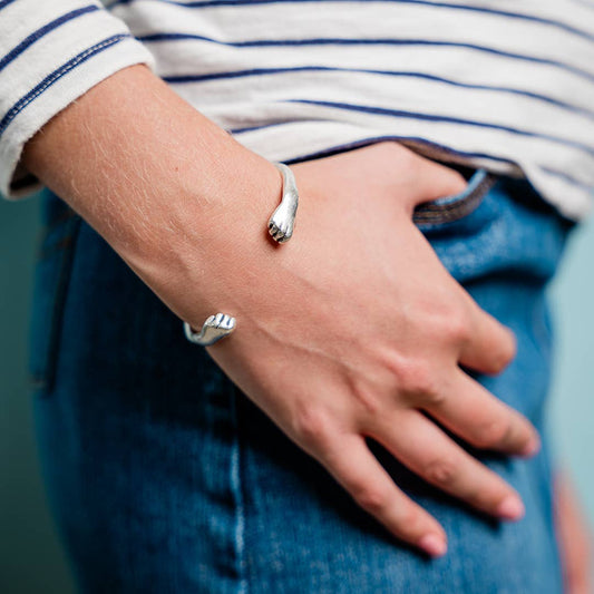 Silver Fisticuff Bracelet