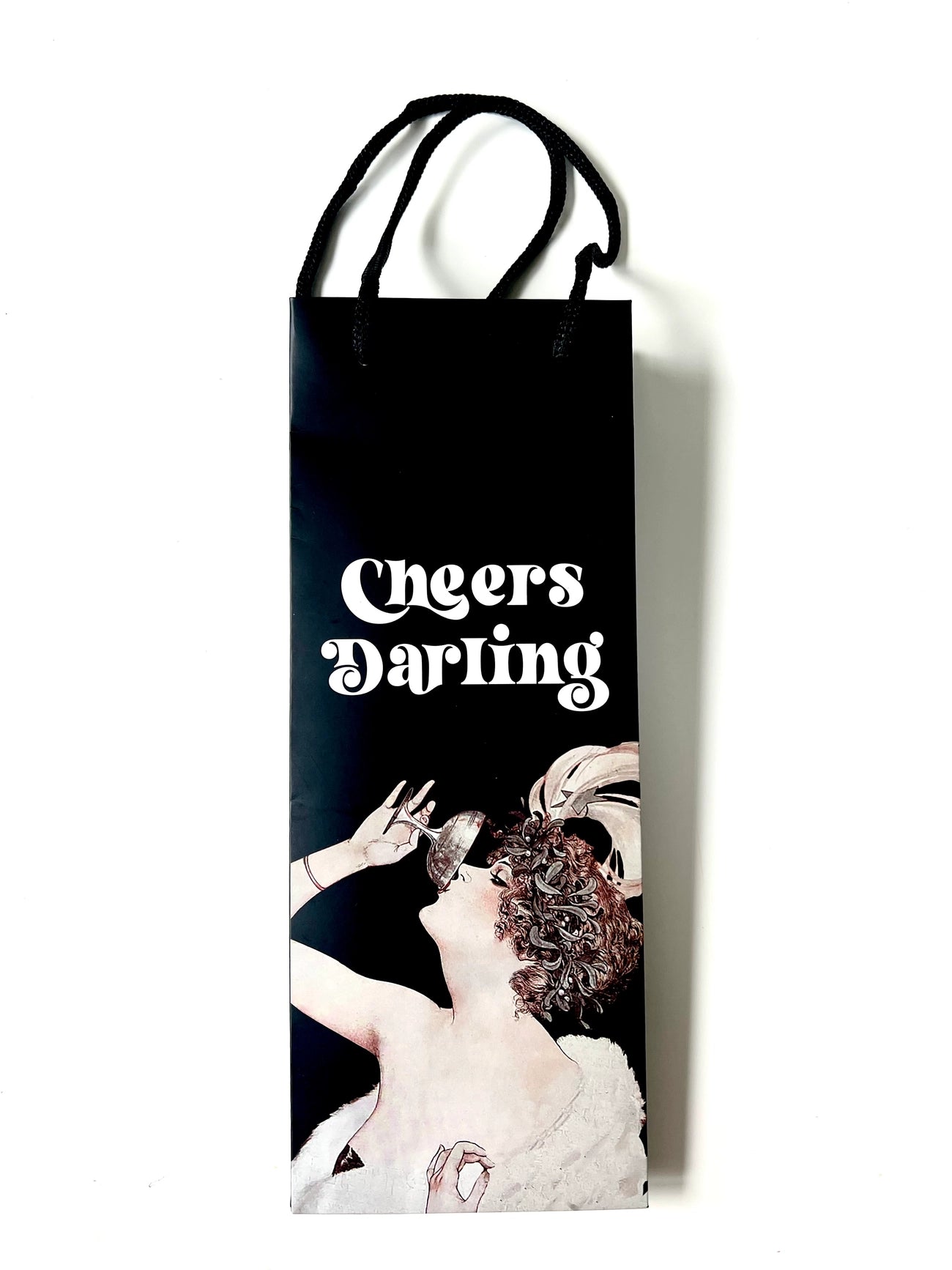 Cheers Darling Wine Bag