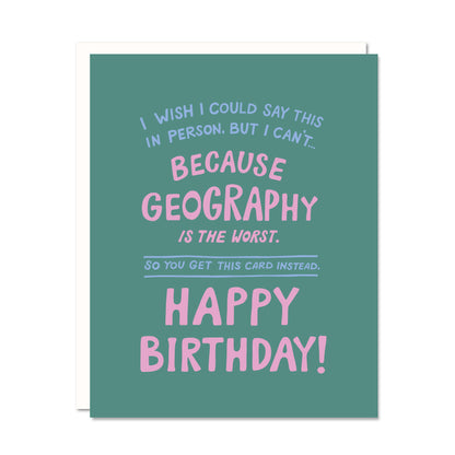 Geography Long Distance Birthday