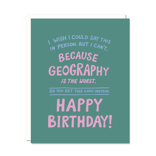 Geography Long Distance Birthday