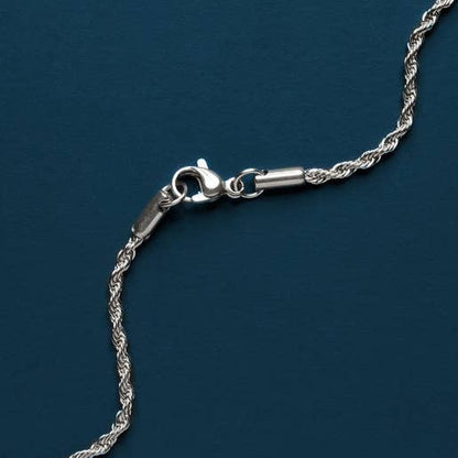 Waterproof Men's St. Christopher necklace (Rope Chain)