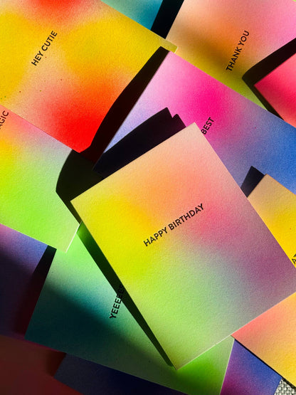 Rainbow Happy Birthday Card