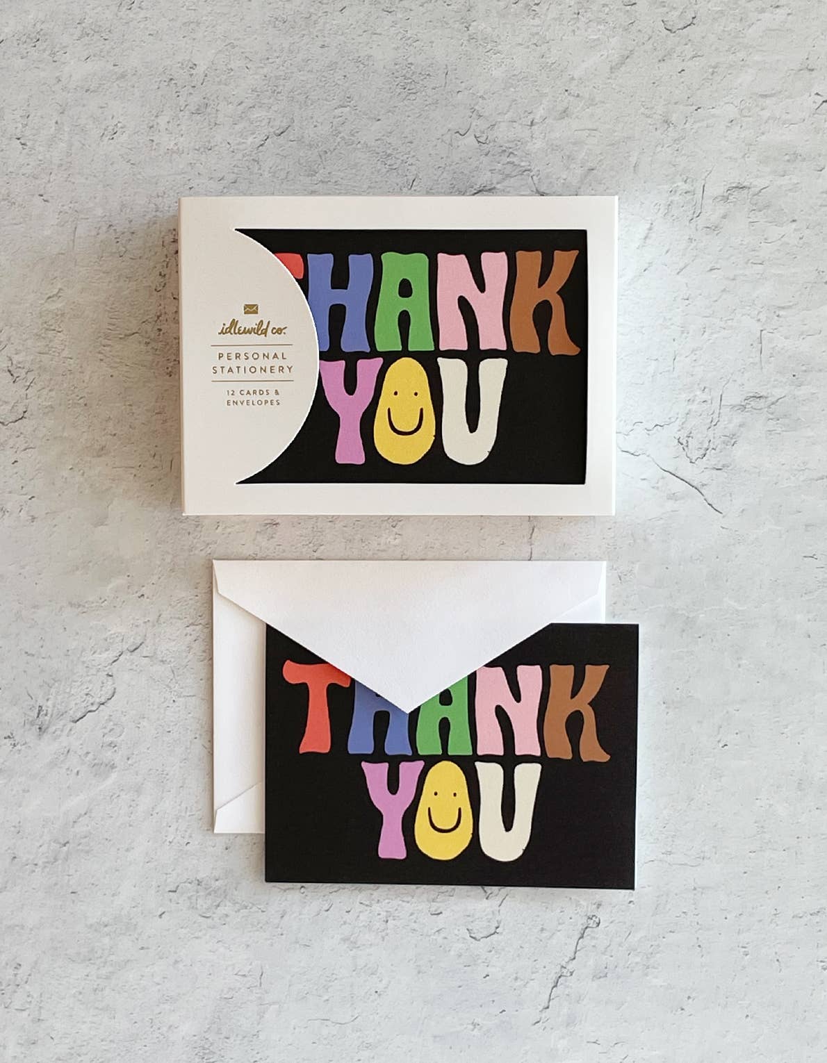 Groovy Thank You Notecards, Boxed Set of 12