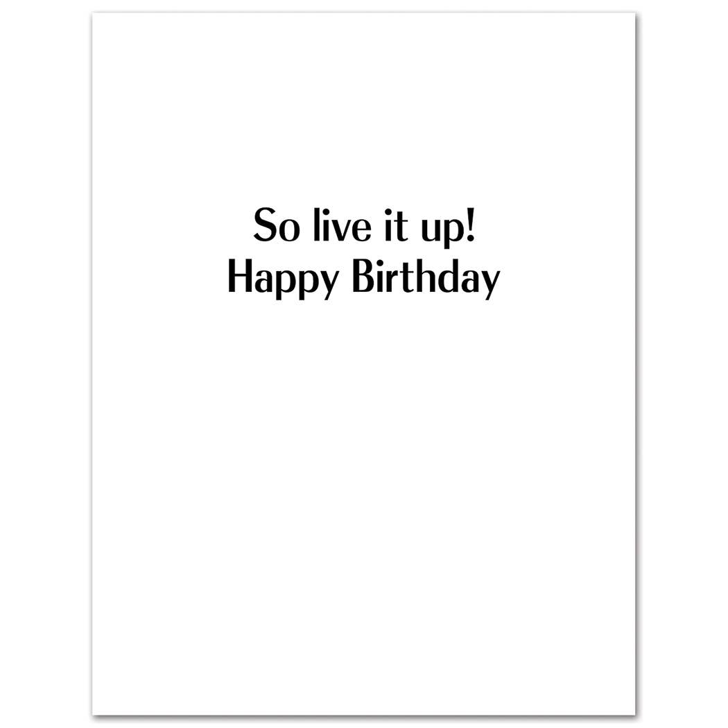 White Lotus Parker Posey Live it Up Birthday Card