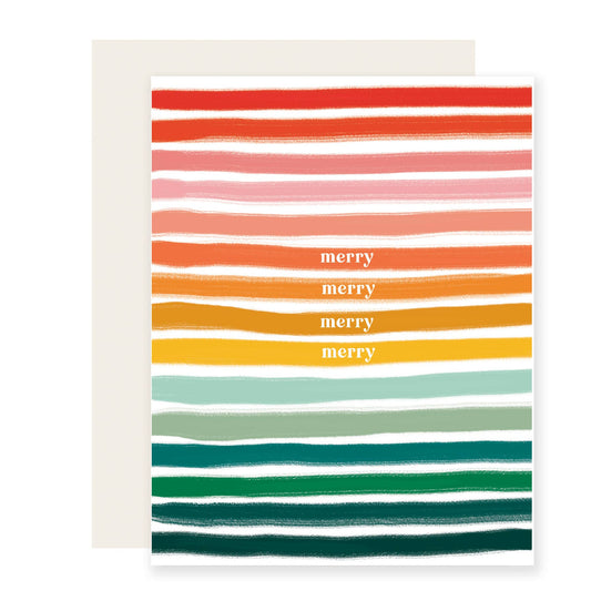 Merry Merry Stripes Holiday Card