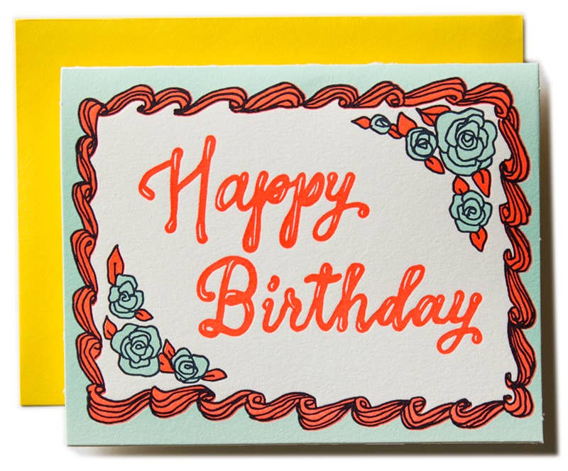 Happy Birthday Cake Card