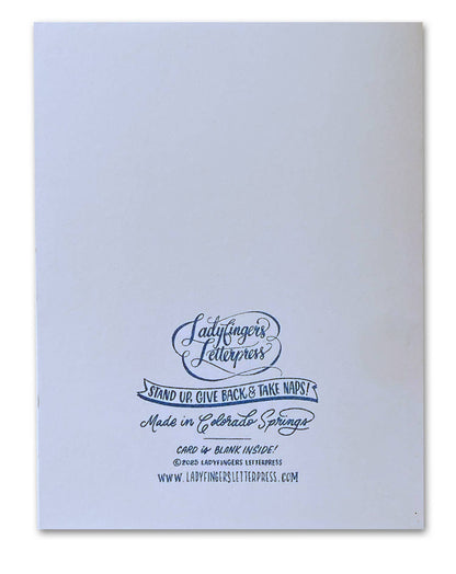 Voice-To-Text Pizza Bday Risograph Greeting Card