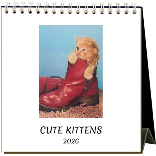 Cute Kittens 2026 Desk Calendar