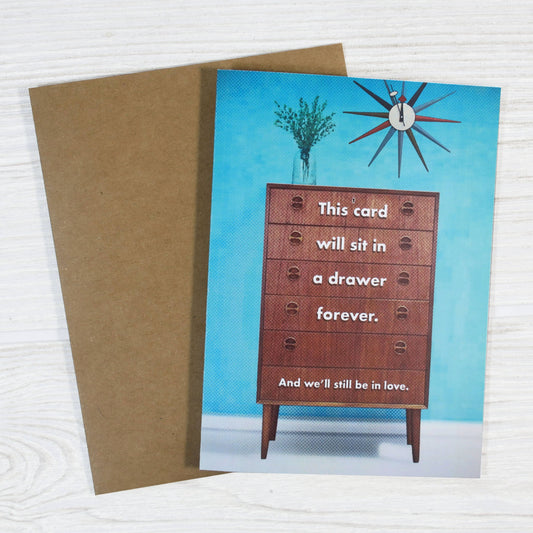 Forever Love Drawer Anniversary Card