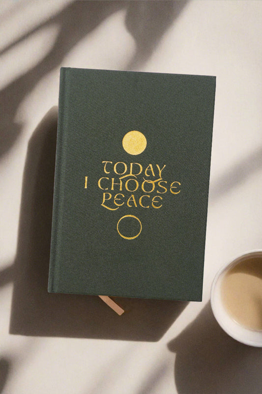 'Today I Choose Peace' Linen Bound Journal