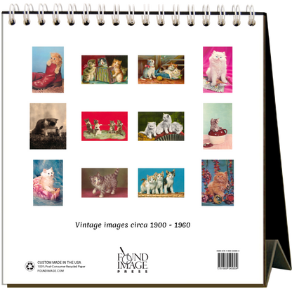 Cute Kittens 2026 Desk Calendar