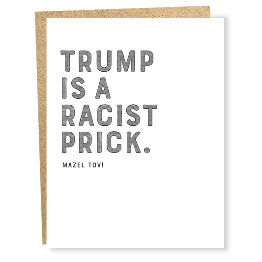 Trump/Prick Mazel Tov Card