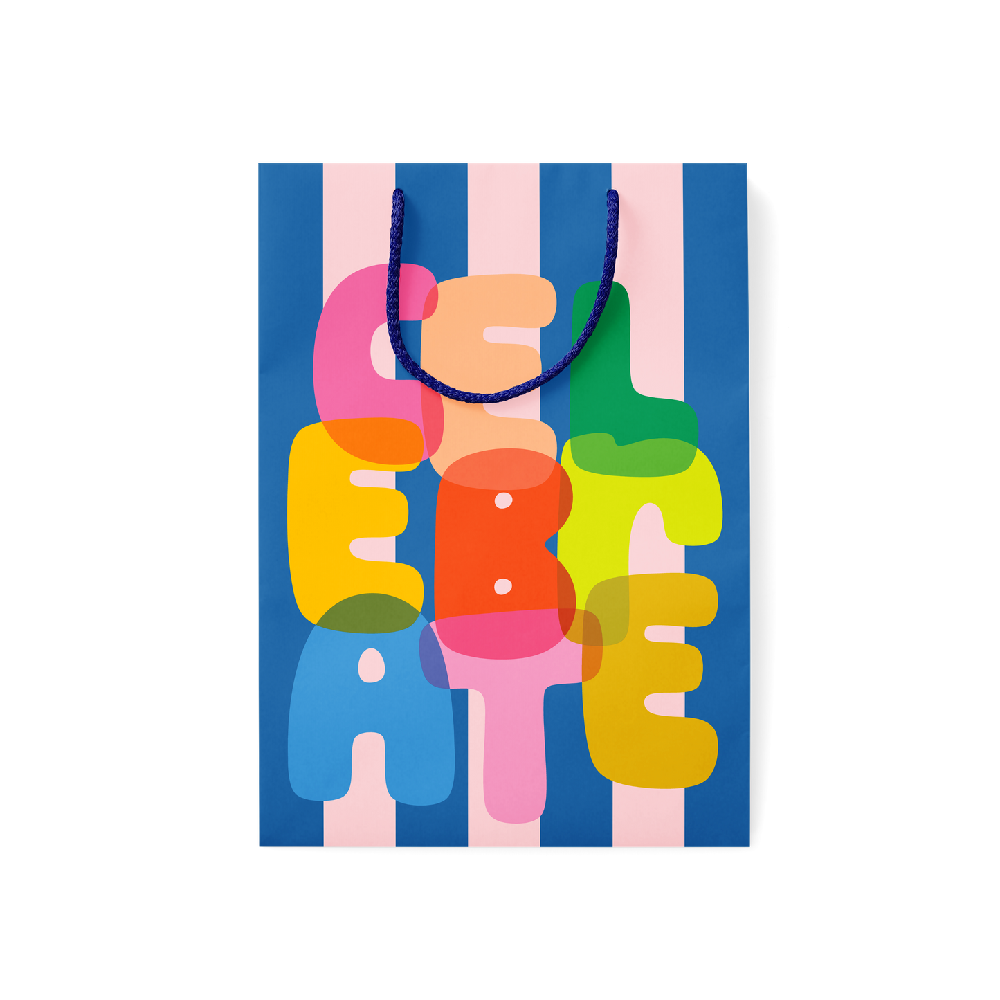Rainbow Lettered Celebrate Gift Bag