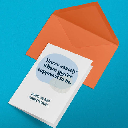 Terrible Decisions Card