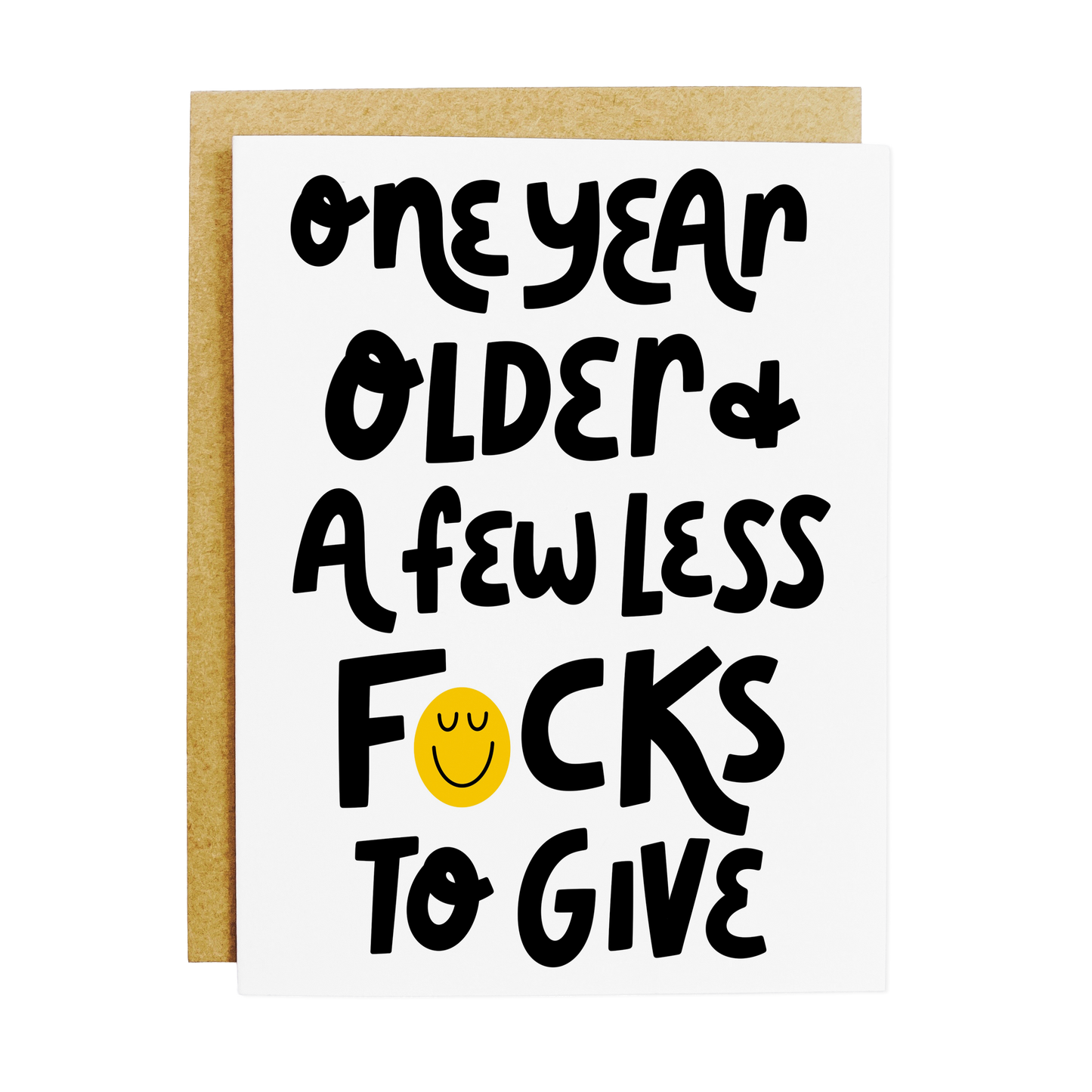 Less F*cks Birthday Card
