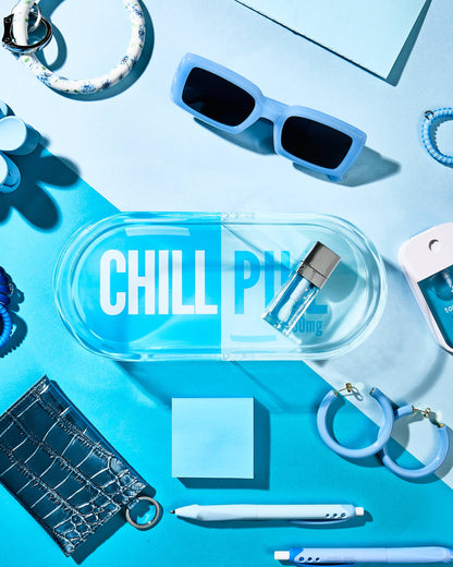 Blue Chill Pill Acrylic Trinket Tray