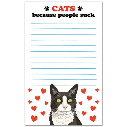 Cats Because People Suck Notepad