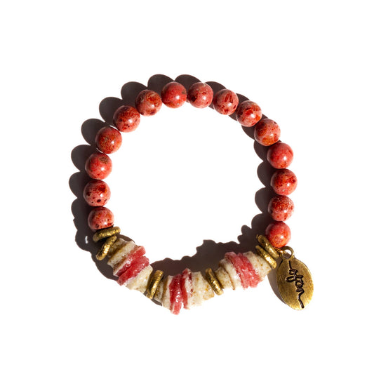 Coral Sands Beaded Bracelet