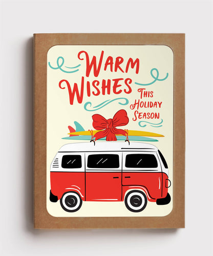 Warm Wishes Surf Van Box Set of 8 Cards