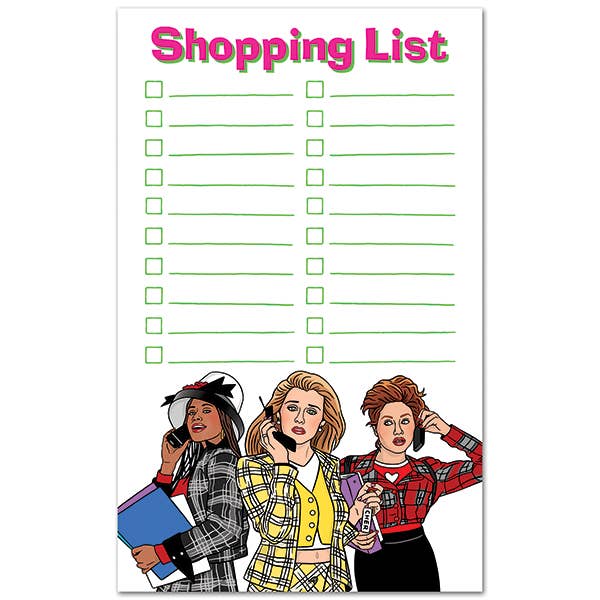 Ugh, As If! Shopping List Notepad