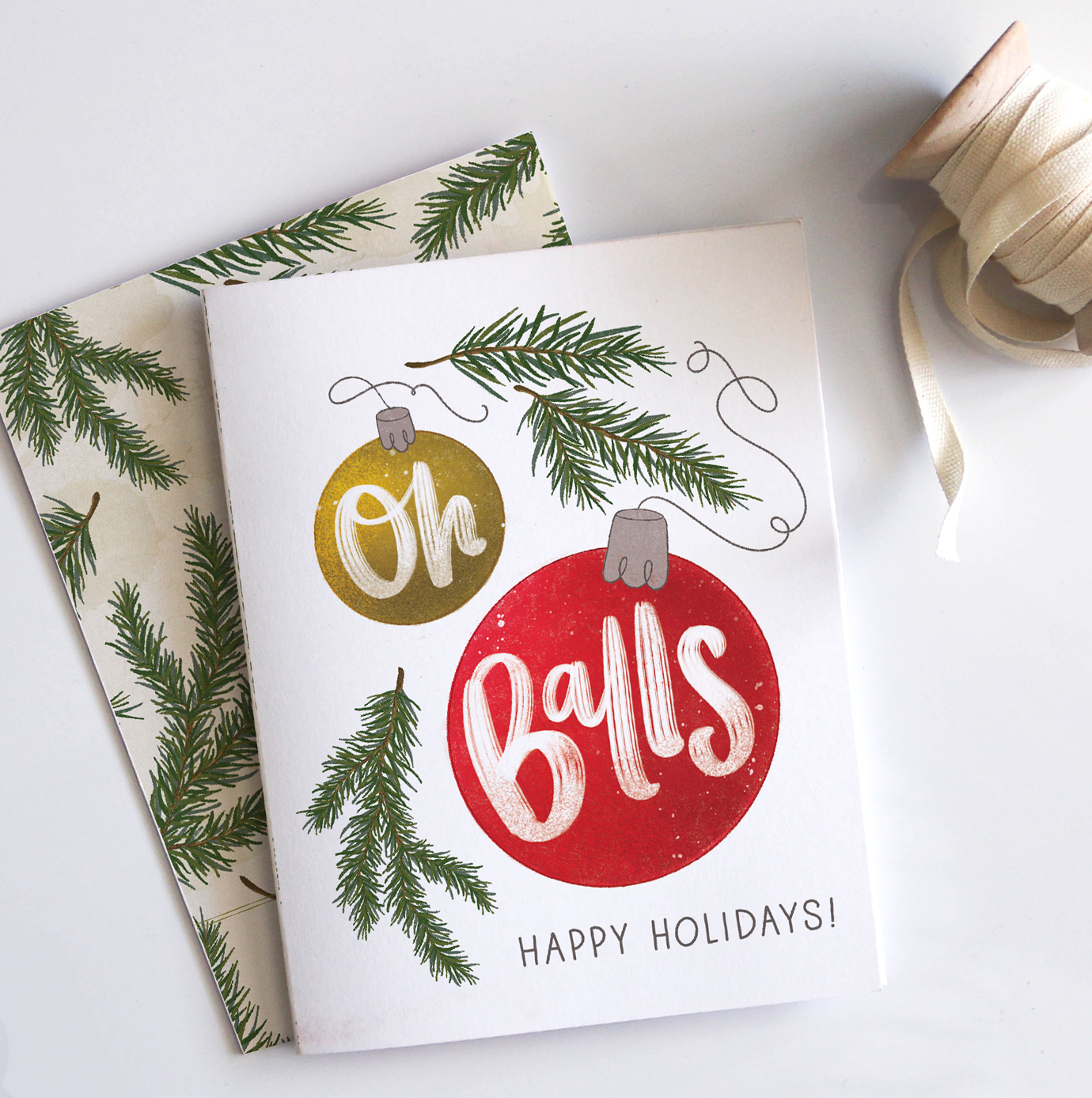 Oh Balls Holiday Card