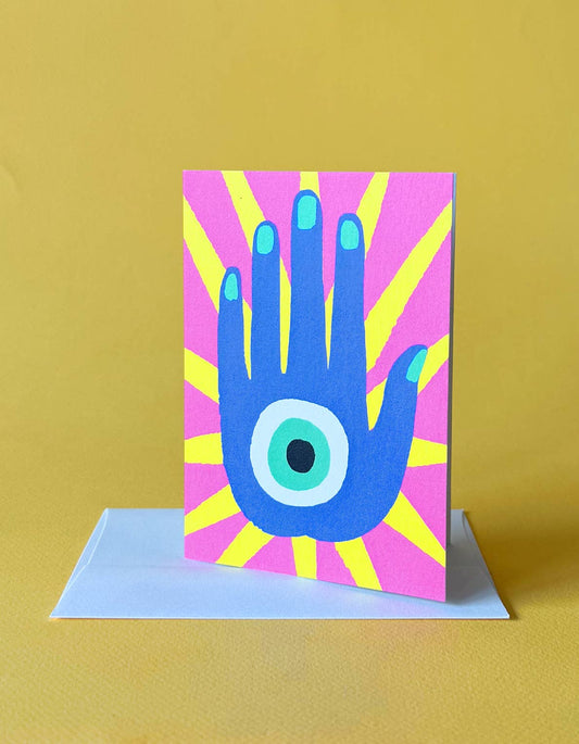 Hamsa Star Notecards, Boxed Set of 12