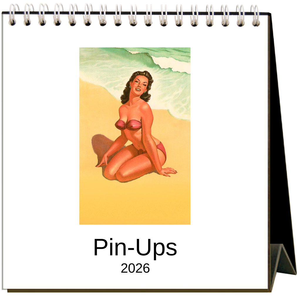 Pin Ups 2026 Desk Calendar