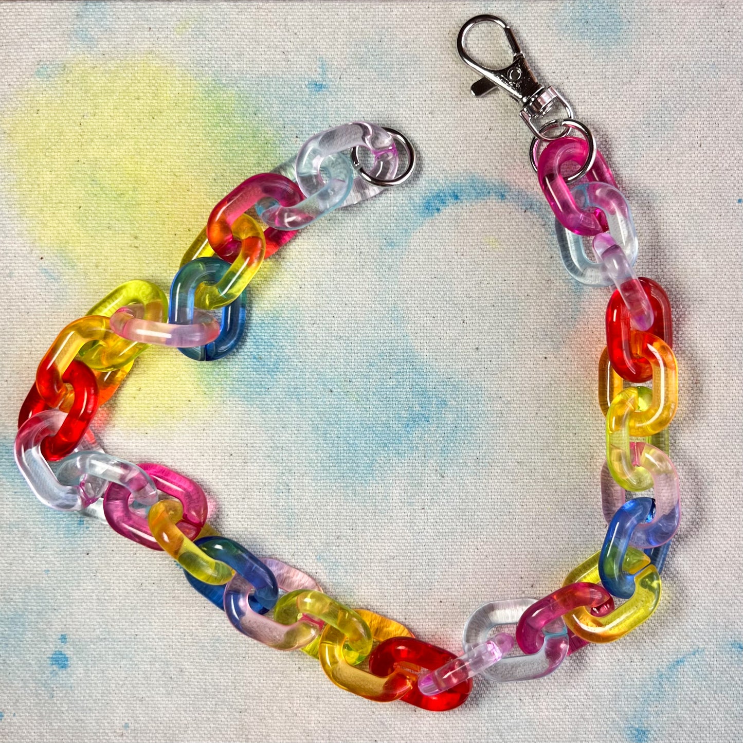 Acrylic Rainbow Link Chain