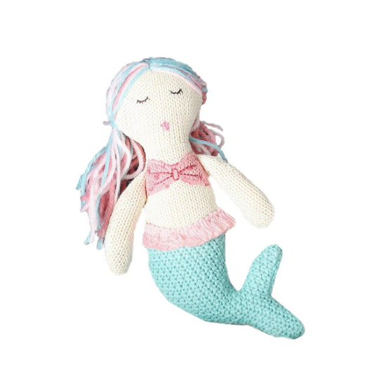 Mia Mermaid Cotton Baby Rattle