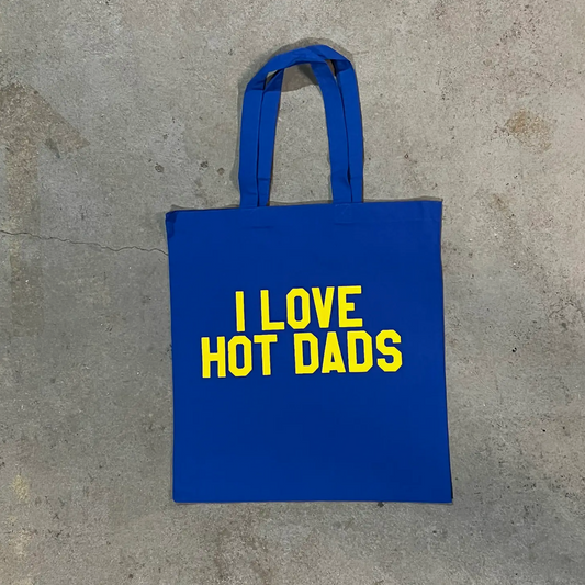 I Love Hot Dads Tote Bag