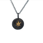 Antique Star Round Pendant Necklace